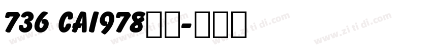 736 CAI978字体字体转换